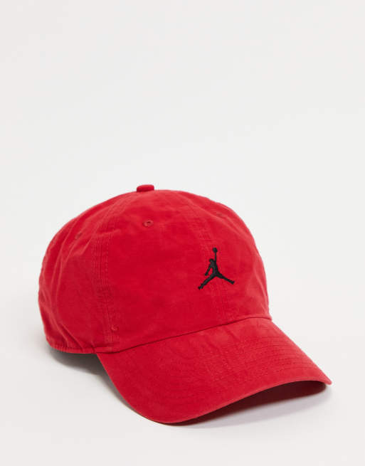 Jordan H86 Jumpman Czapka z daszkiem w spranym czerwonym kolorze ASOS