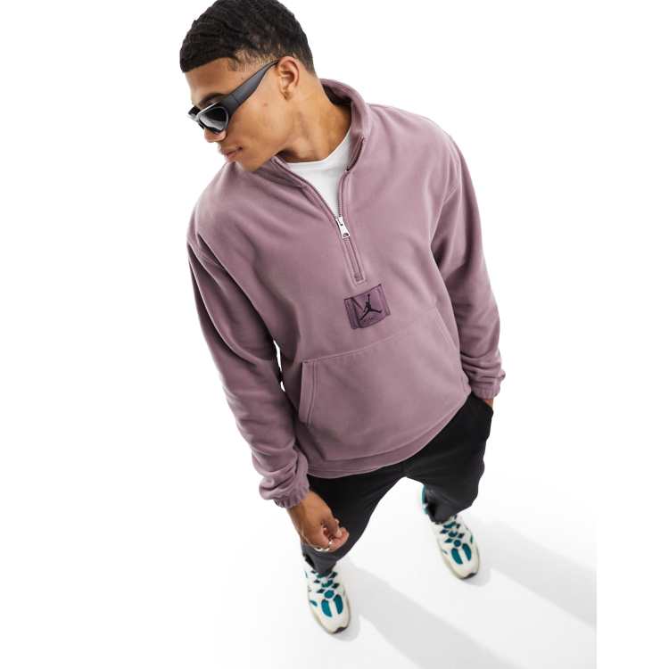 Purple half zip fleece hotsell