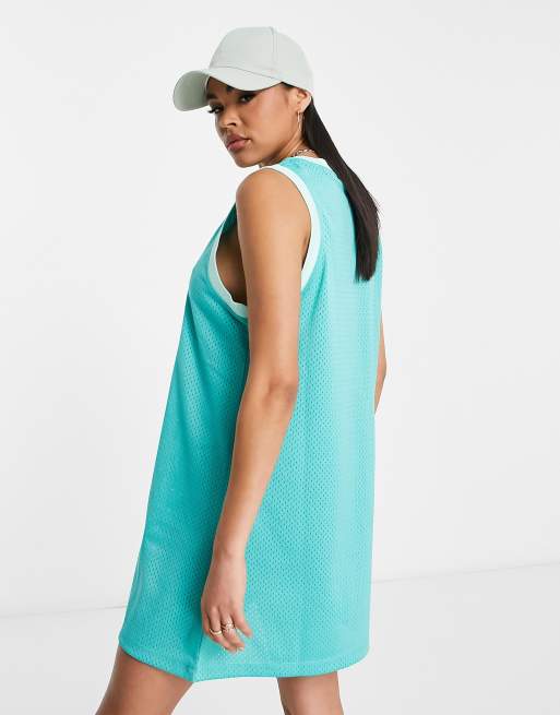 Jordan Heritage Robe debardeur facon maillot de basket Vert menthe bleu sarcelle