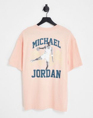 Jordan - Heritage - T-shirt oversize à logo Jumpman - Orange arctique