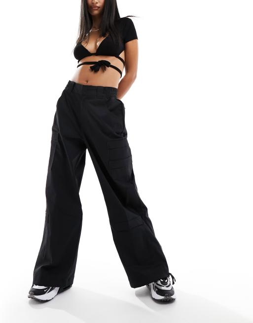 Jordan high waist chicago cargo trousers in black