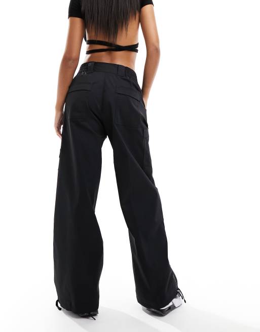 Jordan high waist chicago cargo trousers in black