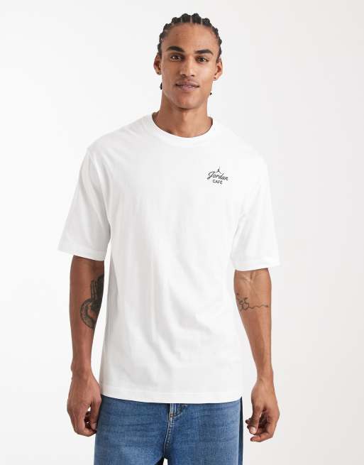 Jordan - Hvid T-shirt med grafisk print på ryggen, 3 af 5