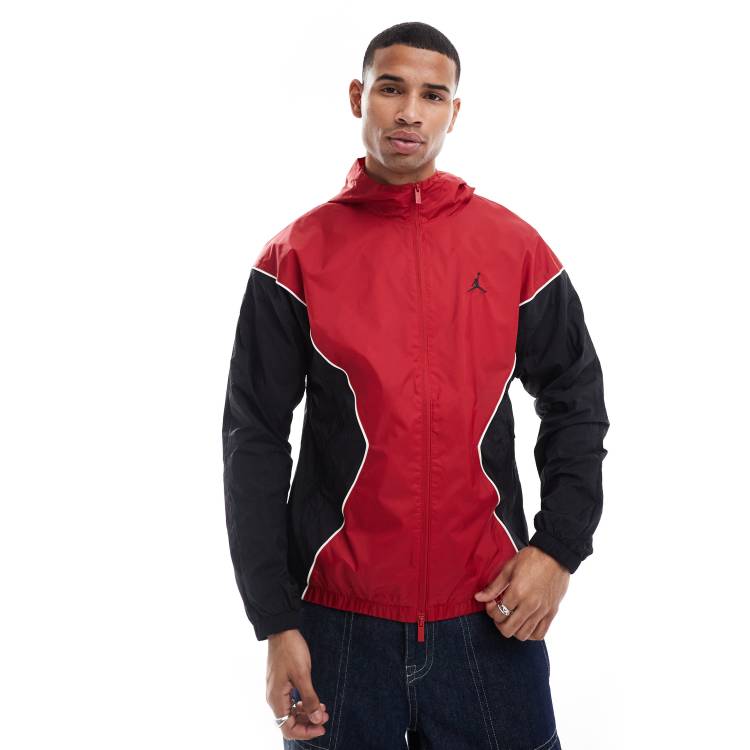 Jordan jacket in black and red ASOS