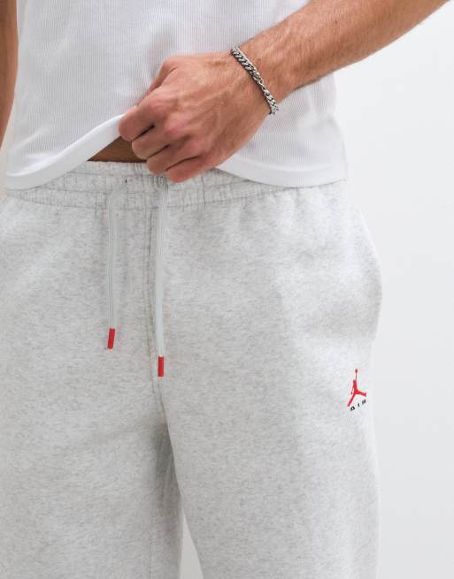 Jordan joggers dritti pesanti con logo in grigio chiaro, 4 di 5