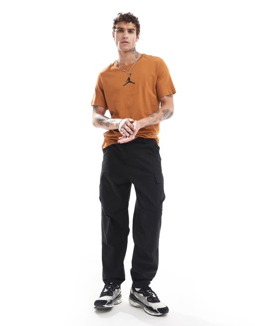 Jordan Jumpman centre logo t-shirt in brown, 2 of 4