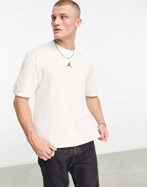 Jordan Jumpman centre logo t-shirt in off white | ASOS