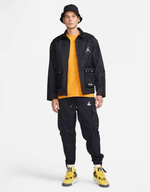 Jordan – Jumpman – Czarna kurtka trenerska z tkaniny, 4 z 4