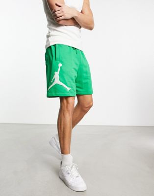 Jordan Jumpman fleece shorts in green - ASOS Price Checker