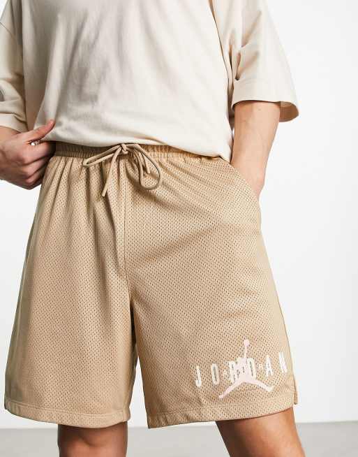 Jordan Jumpman graphic logo mesh shorts in stone | ASOS