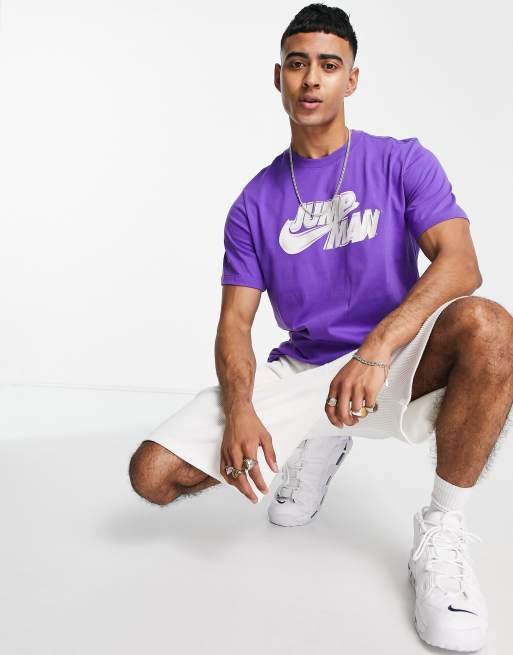 Jordan Jumpman graphic t-shirt in dark iris | ASOS