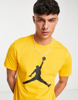 black and yellow jordan t shirts