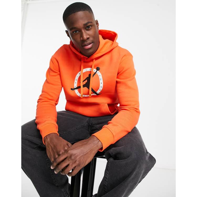 Orange store jordan hoodie