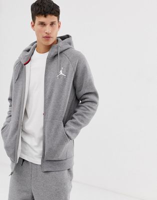 Jordan Jumpman Logo Hoodie in Grey | ASOS