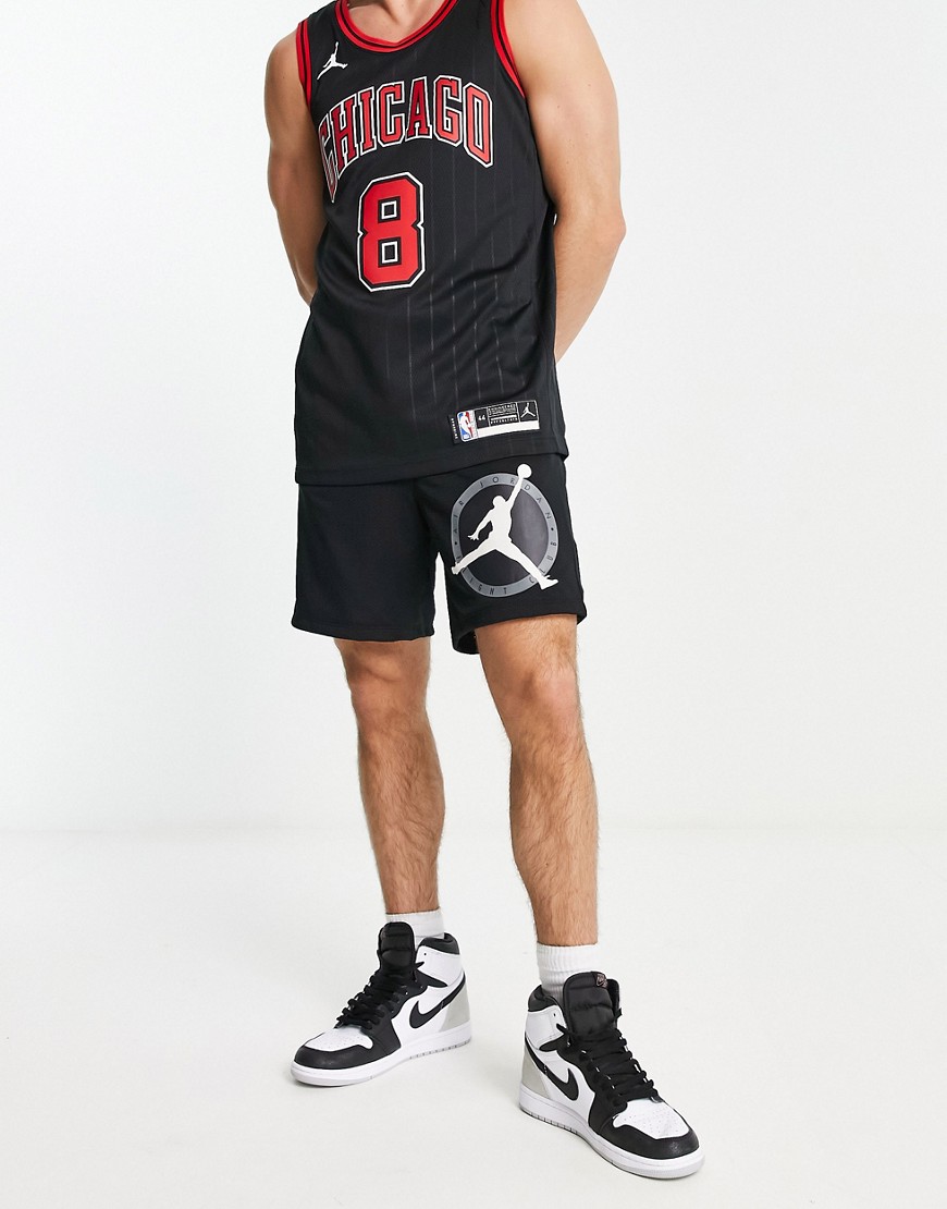Jordan Jumpman logo mesh shorts in black