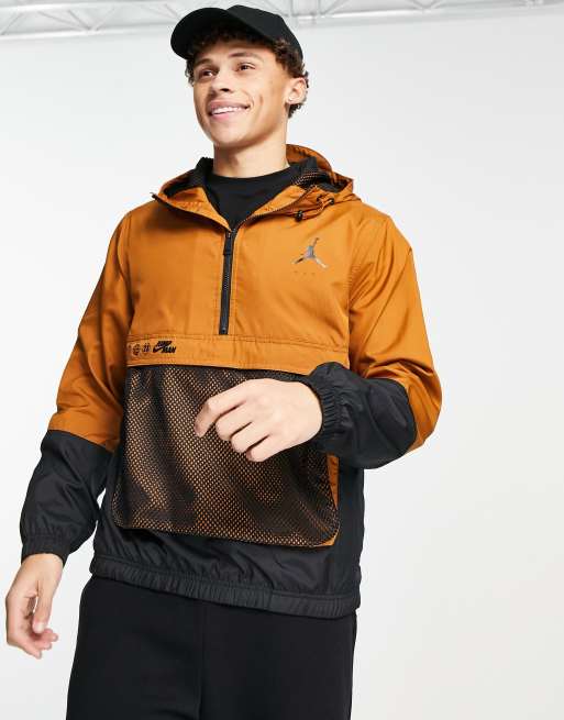 Jordan – Jumpman – Svart, bronsfärgad, vävd anorak 