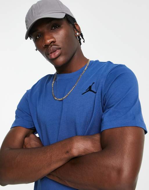 Jordan - Jumpman - T-shirt met mini logo in Frans blauw