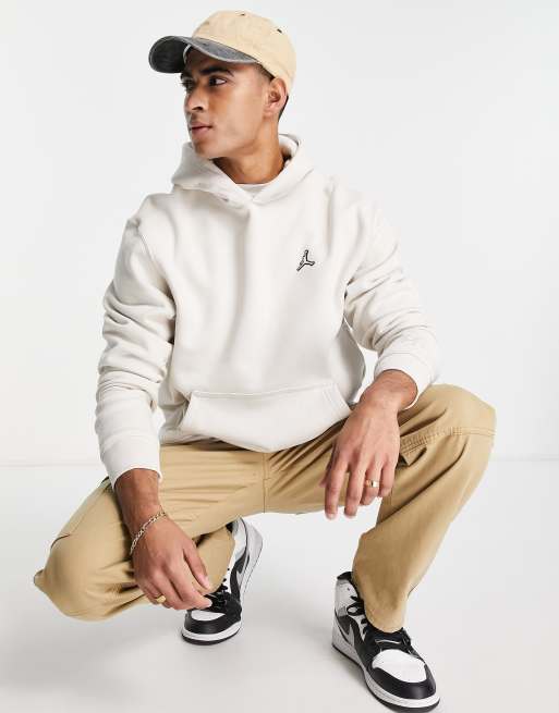 Jordan - Jumpman - Uniseks hoodie met geborduurd logo in stone 