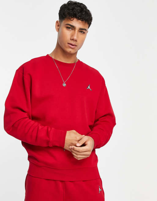 Red on sale jordan crewneck