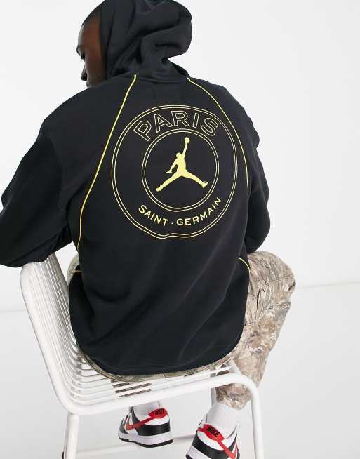 Jordan – Kapuzenpullover in Schwarz mit PSG-Logo