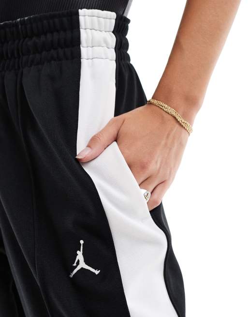 Jordan knit track pants in black and white ASOS