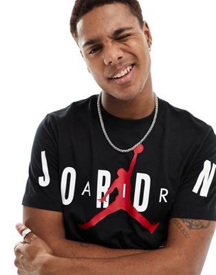 Jordan large logo t-shirt in black