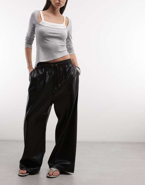 Jordan leather pants in black - view 1