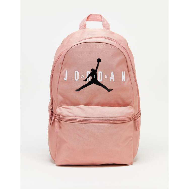 Jordan logo backpack in pink ASOS