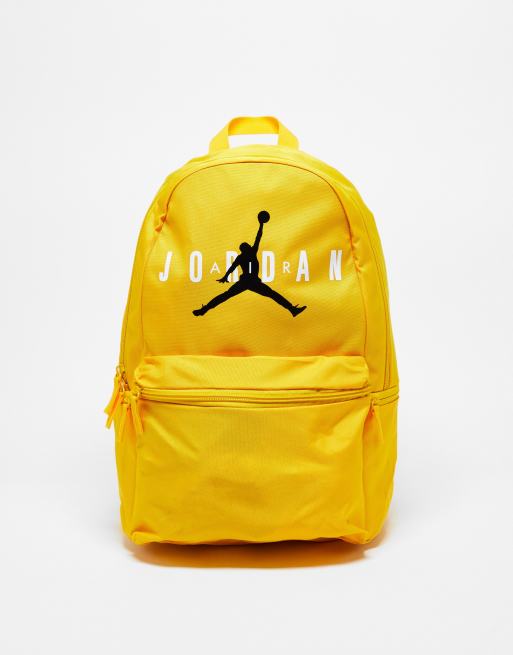 Jordan logo backpack in yellow