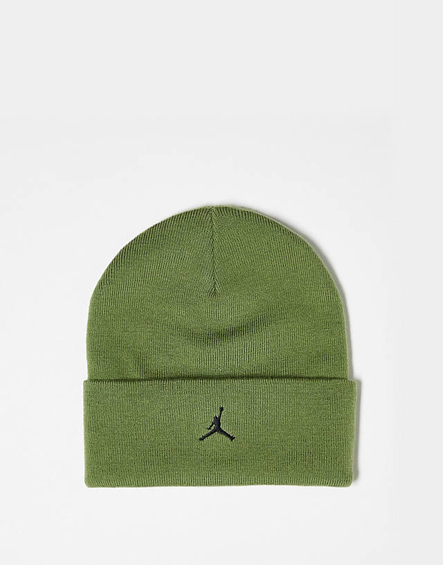 Jordan - logo beanie in olive green