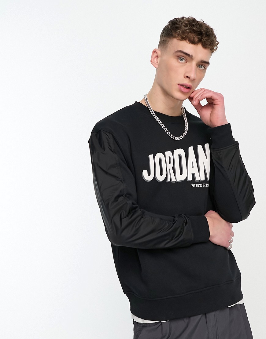Jordan logo sweatshirt in black