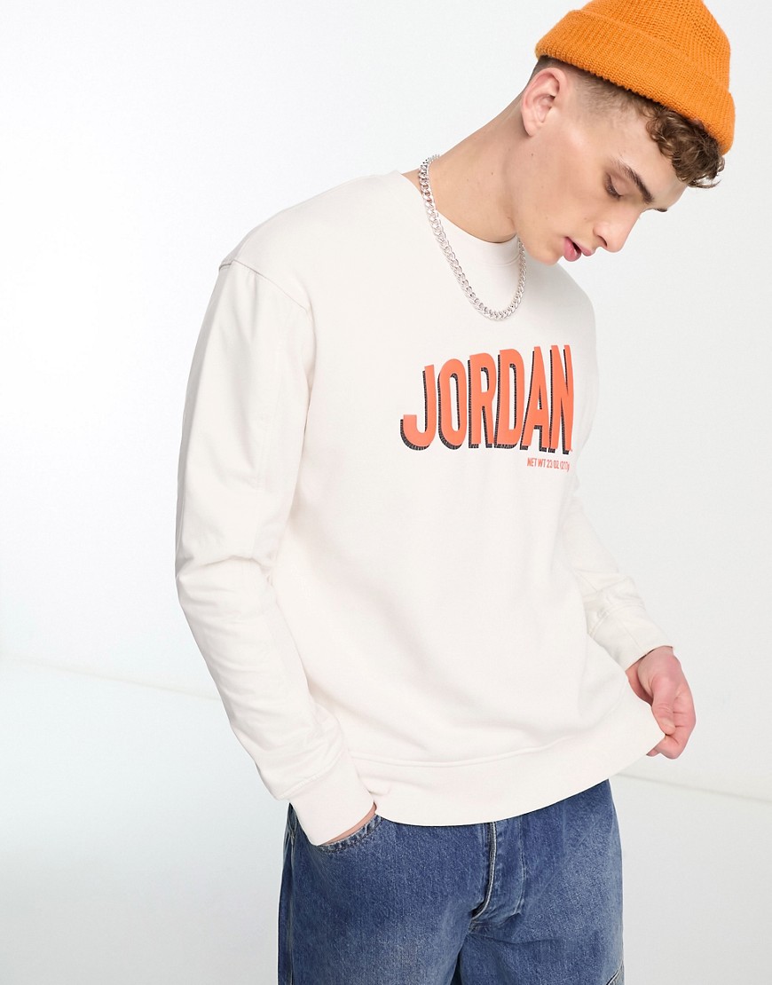 Jordan logo sweatshirt in white