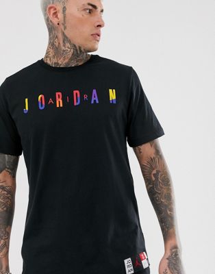 Jordan Logo T-Shirt Black AT8942-010 | ASOS
