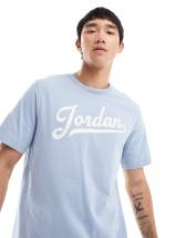 Hollister central script logo cloud wash print t-shirt in greenish