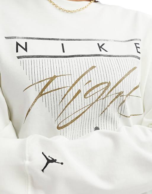 Jordan long sleeve graphic t-shirt in off white | ASOS Jordan long sleeve graphic t-shirt in off white | ASOS