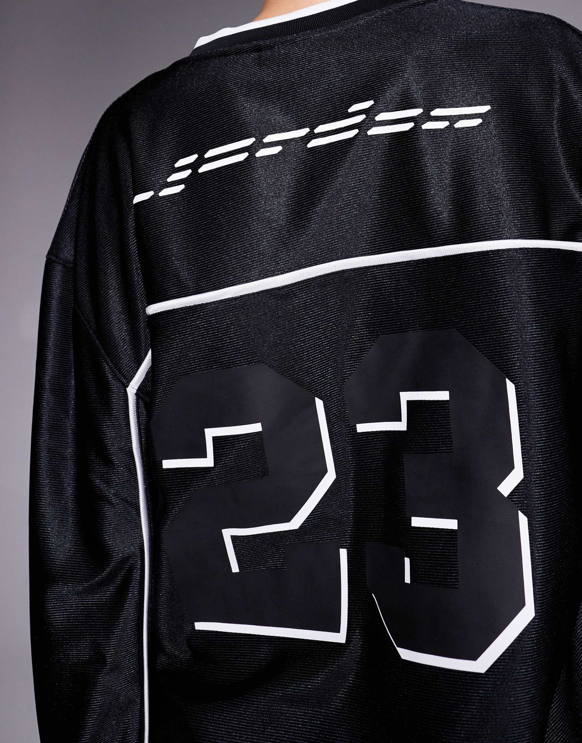 jordan long sleeve jersey top in black