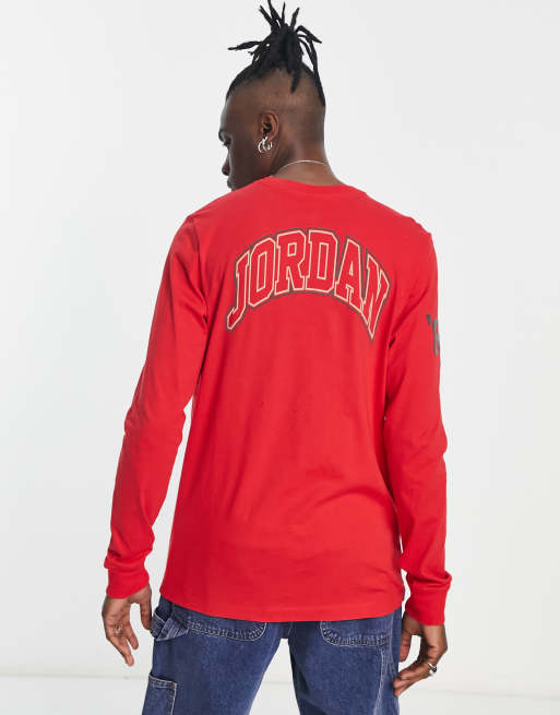 jordan long sleeve red