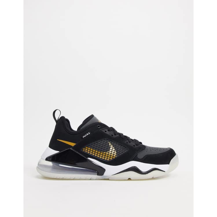 Jordan Mars 270 Low trainers in black gold ASOS