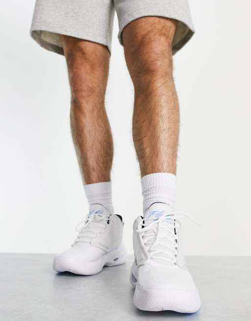 Jordan – Max Aura 4 – Biało-niebieskie buty sportowe, 3 z 4