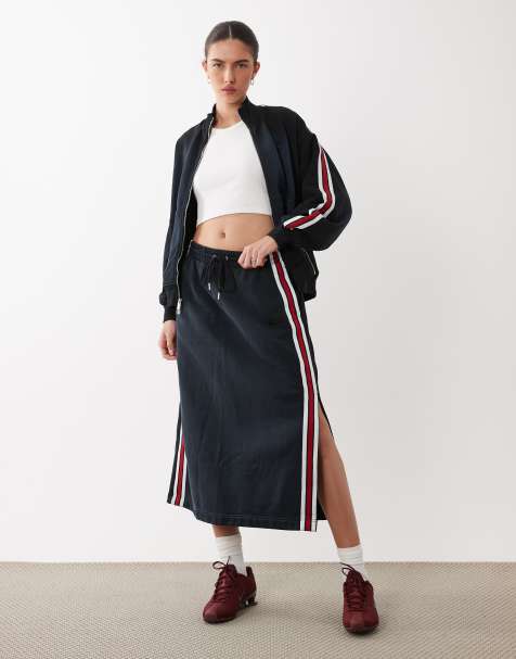 Jordan maxi skirt in Navy - view 1