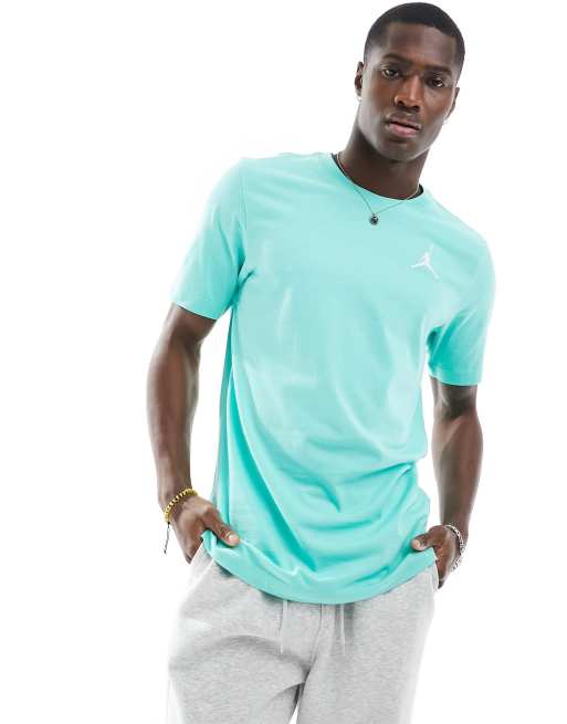 Jordan – Miętowy T-shirt z małym logo Jumpman