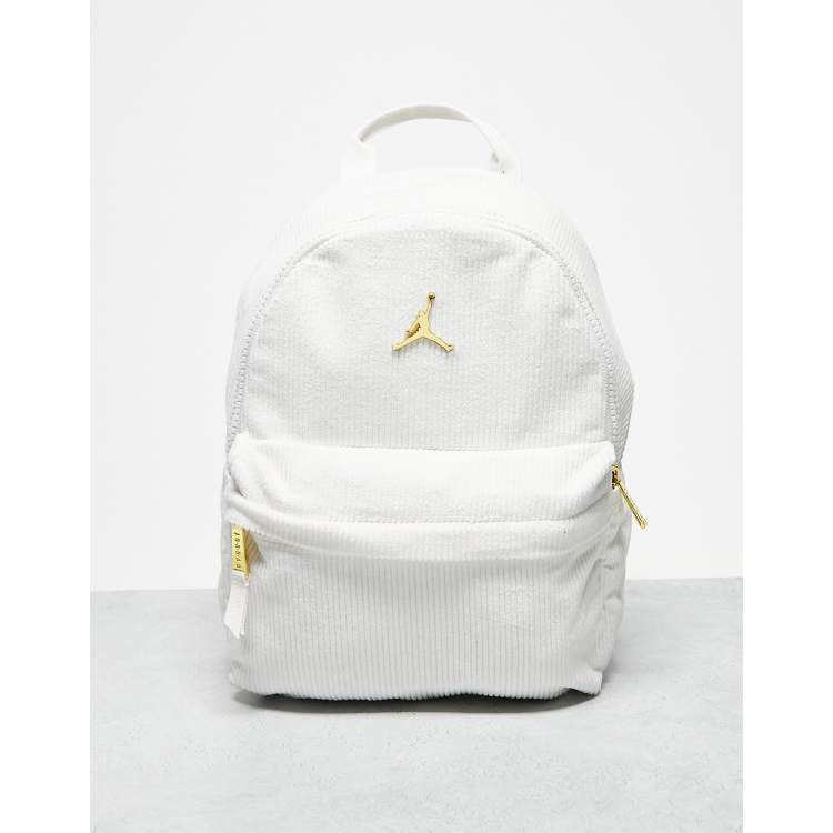 Jordan mini corduroy backpack in white ASOS