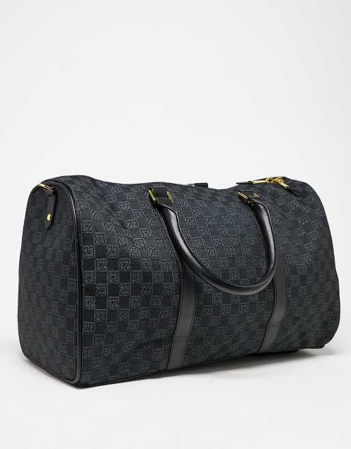 Jordan monogram logo duffle bag in black | ASOS