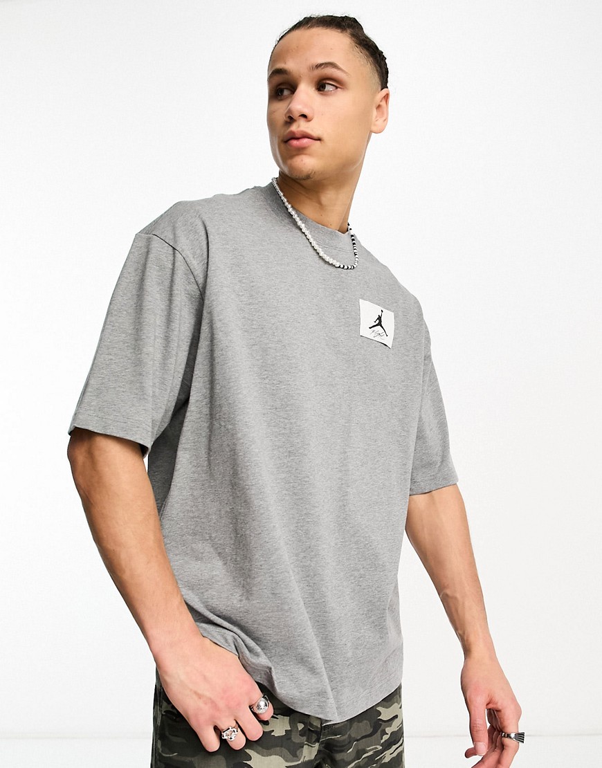 Jordan oversized logo t-shirt in grey
