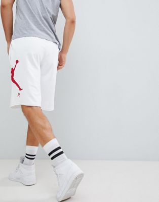 Jordan - Pantaloncini bianchi con scritta \