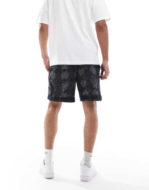 Jordan - Pantaloncini neri effetto pelle di serpente in tessuto Dri-FIT, 3 di 5
