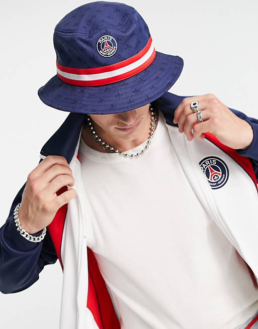 Indrømme Rynke panden Udvalg Jordan Paris Saint-Germain bucket hat in navy | ASOS