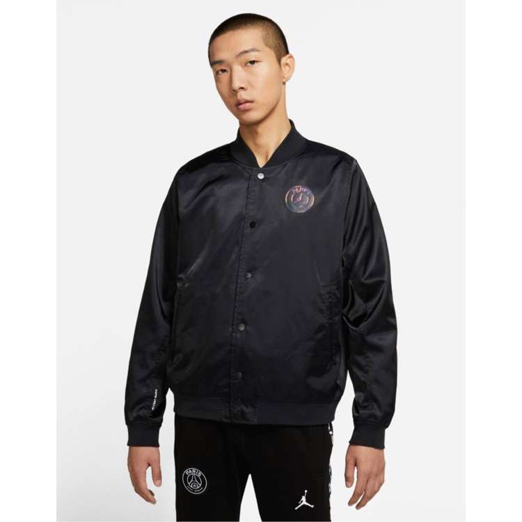 Jordan Paris Saint Germain coach jacket in black ASOS