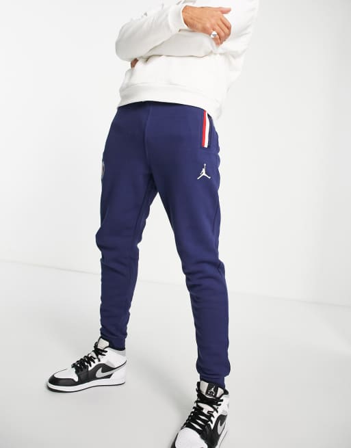 Jordan – Paris Saint-Germain – Fleece-Jogginghose in Navy mit auffälligem Design , 3 von 4