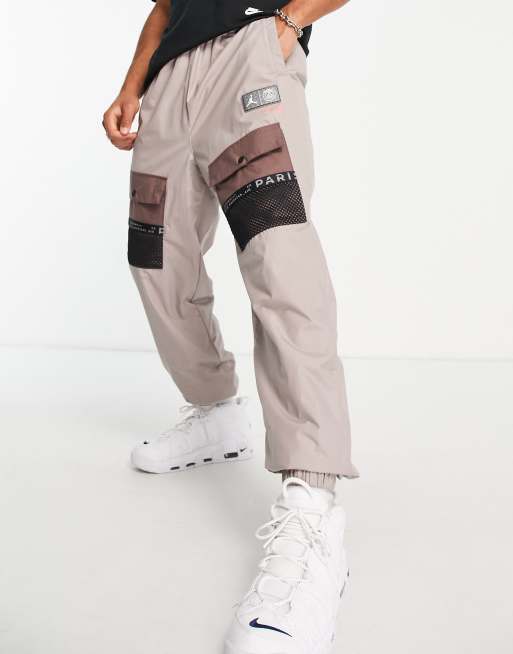 Jordan Paris SaintGermain woven cargo joggers in grey ASOS